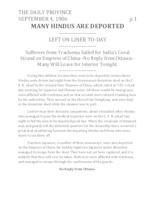Many Hindus are Deported