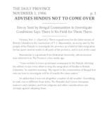 Advises Hindus not to Come Over