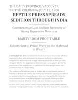 Reptile press spreads sedition through India
