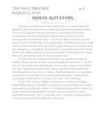 Indian agitators