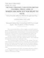 Hindus are now out for right to vote