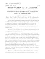 Hindu women to sail on liner