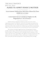 Agree to admit Hindu--s mother