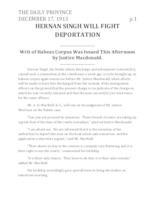 Hernan Singh will fight deportation