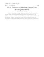 First pictures of Hindus aboard the "Komagata Maru."