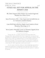 Stage all set for appeal in the Hindu case
