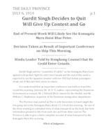 Gurdit Singh decides to quit, will give up contest and go