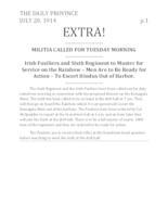 Extra! Militia called for Tuesday morning