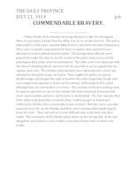 Commendable bravery