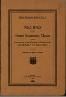 Recipes for home economics classes