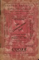 Souvenir recipe book and programme, the Cosmopolitan Fair