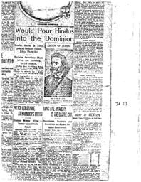 Would pour Hindus into the dominion