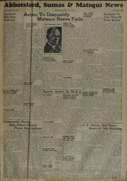 Abbotsford Sumas & Matsqui News, January 25, 1939, page 1