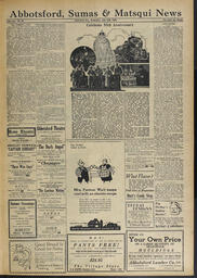 Abbotsford Sumas & Matsqui News, July 15, 1936, page 1