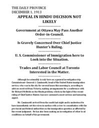 Appeal in Hindu decision not likely (transcript)