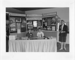 A Fraser Valley College information booth, 1990
