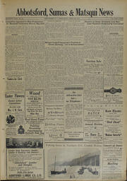 Abbotsford Sumas & Matsqui News, April 5, 1933, page 1