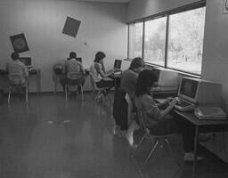 Students working on computers