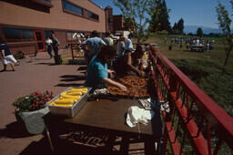 Employee welcome-back barbecue