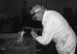 Welding instructor Walter Bissky.